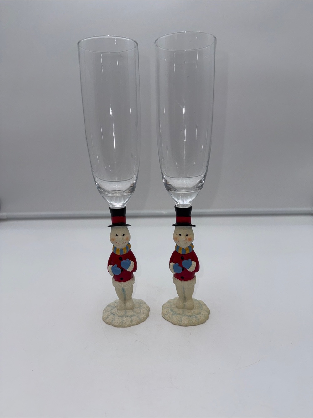 Gorham Winter Follies Snowman Flutes,
